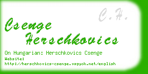 csenge herschkovics business card